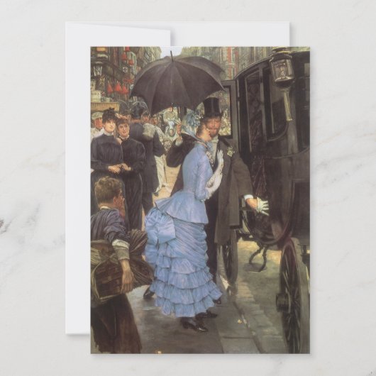The Bridesmaid（別名The Traveller）by James Tissot 招待状 (正面)