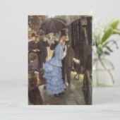 The Bridesmaid（別名The Traveller）by James Tissot 招待状 (スタンド正面)