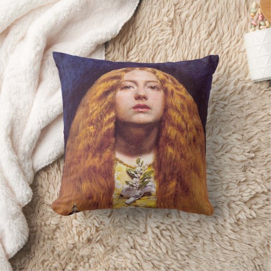 The Bridesmaid, c.1851 by John Everett Millais クッション (ブランケット)