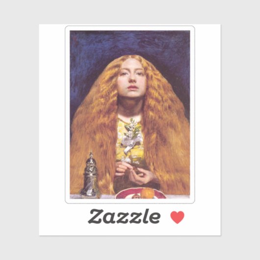 The Bridesmaid, c.1851 by John Everett Millais シール (シート)