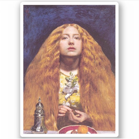 The Bridesmaid, c.1851 by John Everett Millais シール (正面)