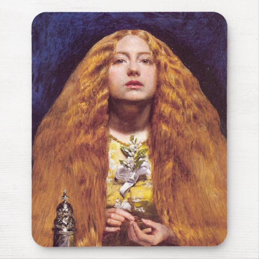 The Bridesmaid, c.1851 by John Everett Millais マウスパッド (正面)