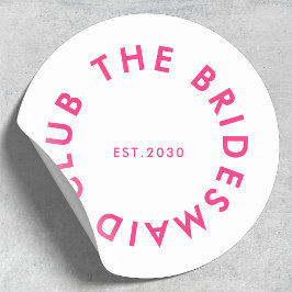 The Bridesmaid Club ブライズメイドパーティー ラウンドシール