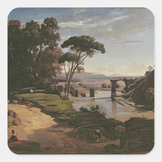 The Bridge at Narni, c.1826-27 スクエアシール (正面)