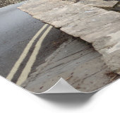 The bridge in Castle Combe, UK poster ポスター (角)