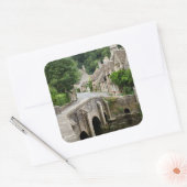 The bridge in Castle Combe, UK squareステッカー スクエアシール (封筒)