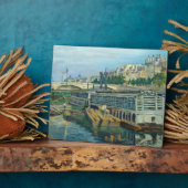 The Bridge of Louis Philippe, 1875 (キャンバス上の油) フォトプラーク (側面)