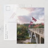 The Bridge over Gauja River, Sigulda, Latvia ポストカード (正面/裏面)