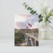 The Bridge over Gauja River, Sigulda, Latvia ポストカード (スタンド正面)