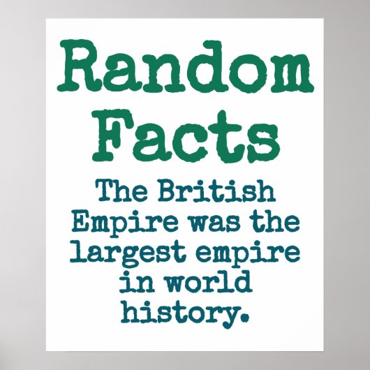 The British Empire Was The Largest Empire - Trivia ポスター (正面)