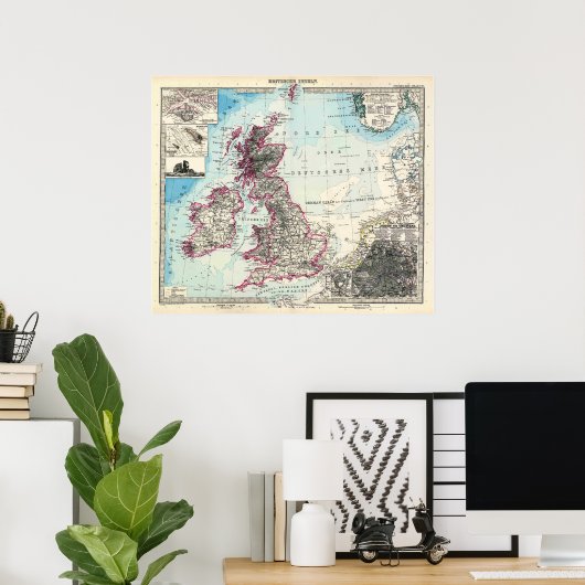 The British Isles ポスター (ホームオフィス)