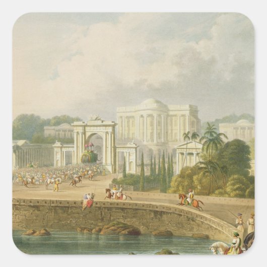 The British Residency at Hyderabad in 1813, from V スクエアシール (正面)