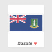 The British Virgin Islands flag,Overseas Territory シール (シート)