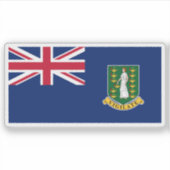 The British Virgin Islands flag,Overseas Territory シール (正面)