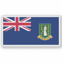 The British Virgin Islands flag,Overseas Territory シール