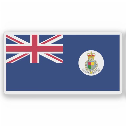The British Windward Islands flag, British colony シール (正面)