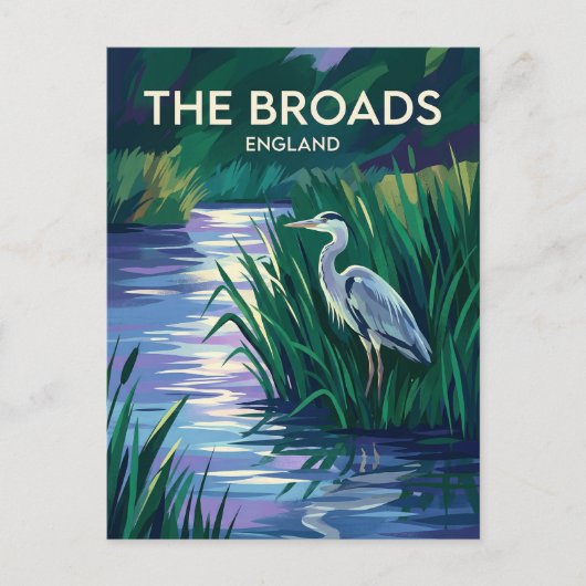 The Broads United Kingdom ポストカード (正面)