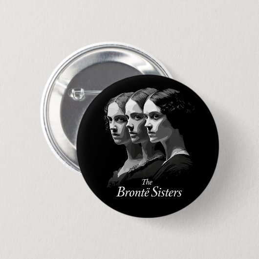 The Brontë Sisters 缶バッジ (正面&裏面)