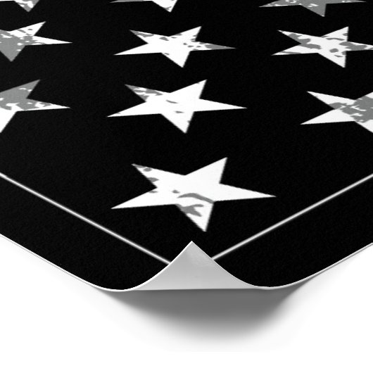 The Bronx | New York American Flag ポスター (角)