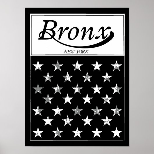The Bronx | New York American Flag ポスター (正面)