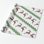 THE BROWN REINDEER PATTERN ラッピングペーパー (アンロールド)