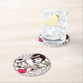 the Bubbling Sisters ラウンドペーパーコースター (インサイチュ)