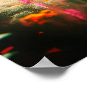 The Bucking Black Stallion Poster on 24x24 Poster ポスター (角)