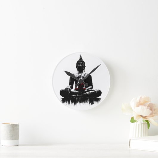 The Buddha wall clock  ラウンド壁時計 (ホーム)