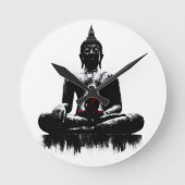 The Buddha wall clock  ラウンド壁時計 (正面)