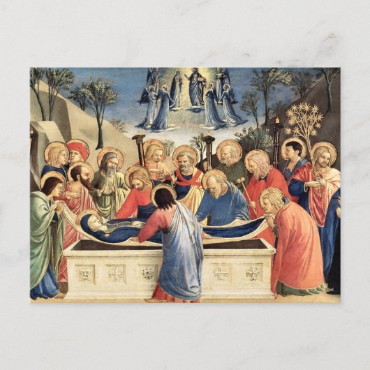 The Burial of the Virgin by Fra Angelico ポストカード (正面)