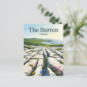 The Burren Ireland ポストカード (スタンド正面)