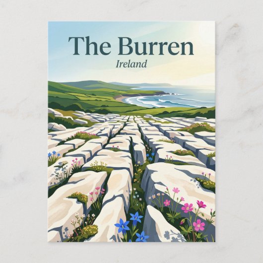 The Burren Ireland ポストカード (正面)