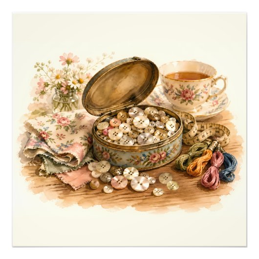The Button Tin Photo Enlargement フォトプリント (正面)