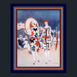 "The Bystander"アールデコプリントby Wilton Williams ポスター<br><div class="desc">"The Bystander" - by Wilton Williams -アールデコファッションプリントca. 1925</div>