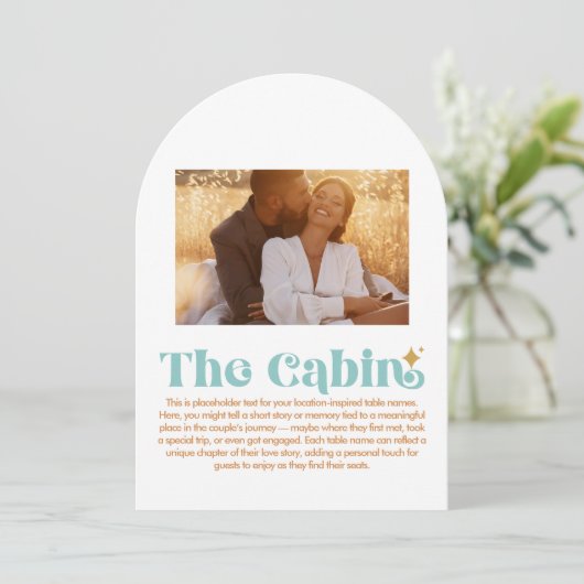 The Cabin Table Number 招待状 (スタンド正面)