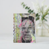 the caged man junk journal Mixed Media Collage ポストカード (スタンド正面)