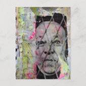 the caged man junk journal Mixed Media Collage ポストカード (正面)