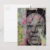 the caged man unique Mixed Media Collage ポストカード (正面/裏面)