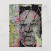 the caged man unique Mixed Media Collage ポストカード (正面)