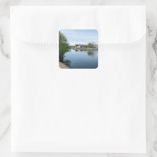 The Calder & Hebble Navigation, Wakefield スクエアシール (バッグ)