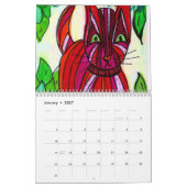 The Calendar of Colorful Cats カレンダー (1月 2027)