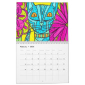 The Calendar of Colorful Cats カレンダー (2月 2026)