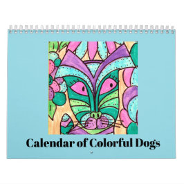 The Calendar of Colorful Dogs カレンダー