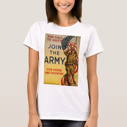 The Call to Duty – 軍に参加 Tシャツ (正面)