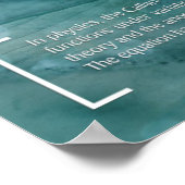 The Callan-Symantec Equation - Math Poster ポスター (角)