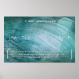 The Callan-Symantec Equation - Math Poster ポスター