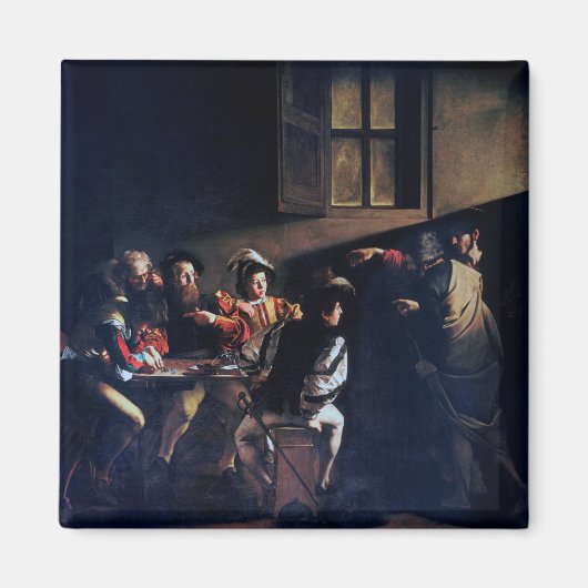 The Calling of Saint Matthew, Caravaggio マグネット (正面)