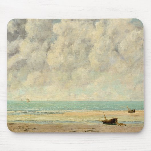 The Calm Sea by Courbet: マウスパッド (正面)