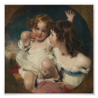 The Calmady Children (Emily, 1818–?1906, and Laura フォトプリント