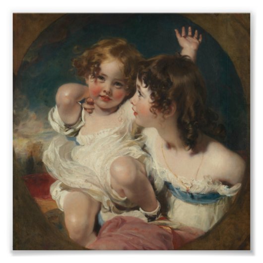 The Calmady Children (Emily, 1818–?1906, and Laura フォトプリント (正面)